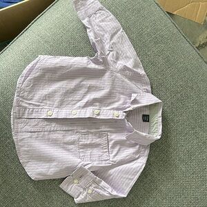Baby Gap Dress Shirt, Size 12-18 months, purple striped
